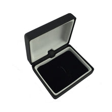 Load image into Gallery viewer, UJOY Classic gift box tip clip box black tie clip Box pu leather Velvet inner box CTB309