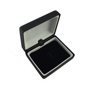 UJOY Classic gift box tip clip box black tie clip Box pu leather Velvet inner box CTB309