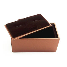 Load image into Gallery viewer, UJOY Classic  Brown Cufflinks Box Gift Box Velvet inner Can be Customized with Logo CTB008