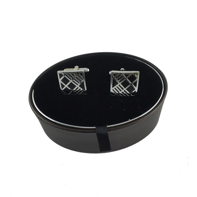 UJOY HOT CLASSIC Black&Brown Cufflinks Box Can be Customized with Logo CTB043
