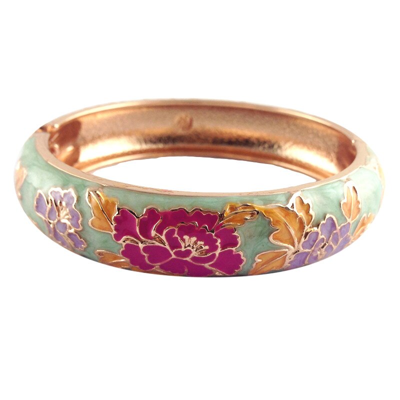 Z113 High Quality Beautiful  Women's Accessories Lady's Jewelry China Flower Bracelet  Fashion Girl's Bangle