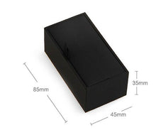 Cargar imagen en el visor de la galería, UJOY Black color cufflinks box Paper made Velvet inside gift box carrying cases CTB007