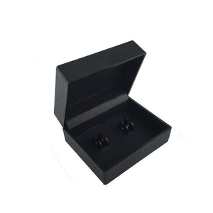 UJOY plastic black cufflinks box jewelly box good quality fashion accessories box CTB009