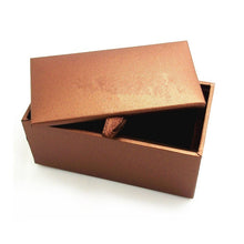 Load image into Gallery viewer, UJOY Classic  Brown Cufflinks Box Gift Box Velvet inner Can be Customized with Logo CTB008