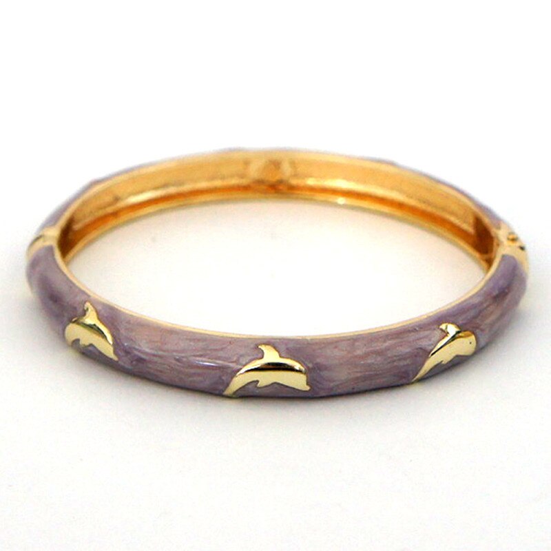 Cute Dolphin Bangle Lovely Bracelet Women's accessories Fashion Jewelry Summer Accessories Enamel 55B45
