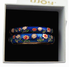 Load image into Gallery viewer, Bangle For Women Cloisonne Women Bracelet On Hand Beautiful Sunflower Double Bangles Set Trendy Jewelry Vintage Jewelry 55C36