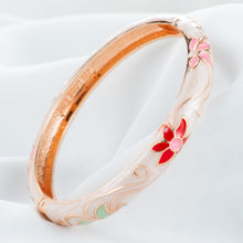 Cargar imagen en el visor de la galería, UJOY Hinge Bangle Enamel Colorful India Trendy Accessories Fashion Jewelry 55B06