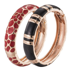 Mother's Day Gift Vintage Cloisonne High Quality Brilliant Bangle Set  Trendy Jewelry Stylish Accessories Classic