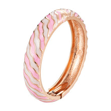Load image into Gallery viewer, Mother&#39;s Day Gift Hollow Out Design Elegant Brass Bangles Candy Color Women&#39;s Accessories Trendy Bracelets Fashion Bangle
