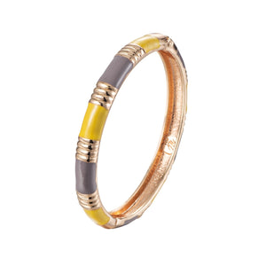 UJOY  Elegant Bangles For Baby And Child Gift  Accessories Cute Gold-Color Plated Enamel Bracelets