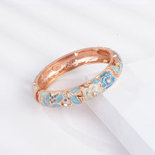 Cargar imagen en el visor de la galería, Chinese Characteristics Cloisonne Bracelet Exquisite Rose Modelling Nice Ladies Wear Temperament Against Bangles Accessories
