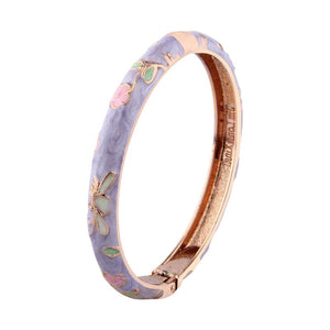 Cloisonne Bracelets For Women Bangles On Hand Butterfly Women's Hand Bracelet Enamel Bangle Jewelry Birthday Day Gift For Mother