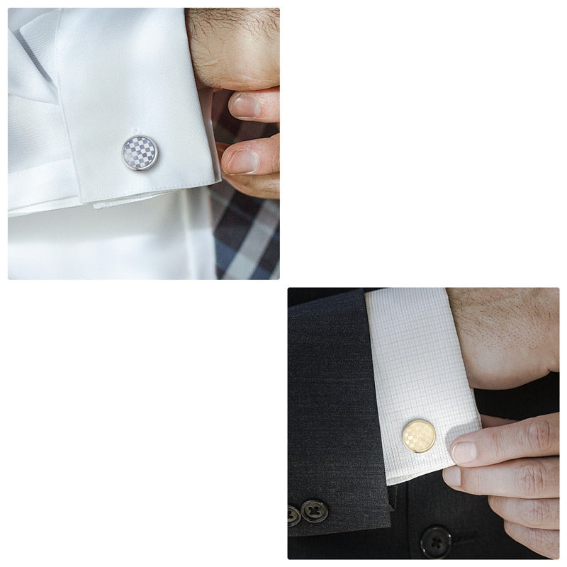 6 Pairs Set CuffLinks For Mens Tie Clips & Cufflinks Wedding Souvenirs Guests Gifts Man Shirt Cufflink With Box Jewelry Party