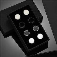 Load image into Gallery viewer, 4 Pairs Set CuffLinks For Mens Wedding Guests Gift Souvenirs Man Shirt Cufflink With Gift Box Luxury Jewelry Business Tie Clips