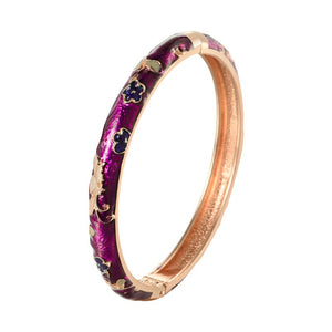 Cloisonne Bracelets For Women Bangles On Hand Butterfly Women's Hand Bracelet Enamel Bangle Jewelry Birthday Day Gift For Mother