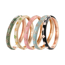 Load image into Gallery viewer, Enamel Floral Bracelets For Women Bangle On Hand Hawaiian Cloisonne India African Jewelry Women&#39;s Hand Bracelets Designer Gifts