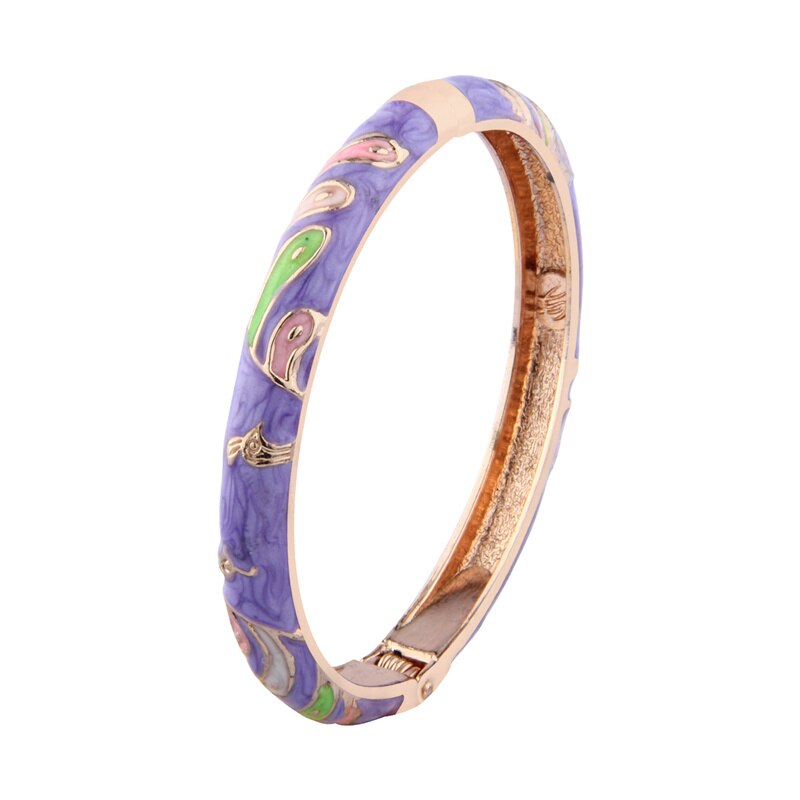 Cloisonne Bracelets For Women Bangle On Hand Enamel Jewelry Cute Animal Women's Hand Bracelets Wife Designer Gifts For Mother