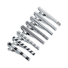 Load image into Gallery viewer, 8 PCS Tie Clip Set With Gift Box Wedding Souvenir Guests Gifts Man Shirt Cufflink Men&#39;s Gift For Husband Luxury Jewelry Business