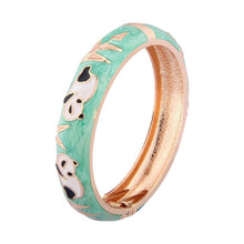 Cargar imagen en el visor de la galería, Enamel Jewelry Animal Bracelets For Women Bangle On Hand Cute Panda Women&#39;s Hand Bracelets Wife Designer Gifts For Christmas