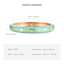 Load image into Gallery viewer, Flower Bracelets For Women Bangle On Hand Enamel Jewelry Cute  Women&#39;s Hand Bracelets Wife Designer Mother Gifts For Christmas