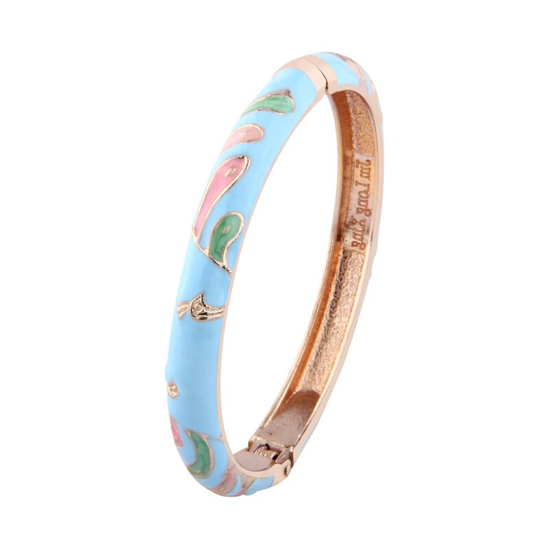 Cloisonne Bracelets For Women Bangle On Hand Enamel Jewelry Cute Animal Women's Hand Bracelets Wife Designer Gifts For Mother