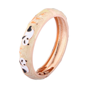 Enamel Jewelry Animal Bracelets For Women Bangle On Hand Cute Panda Women's Hand Bracelets Wife Designer Gifts For Christmas