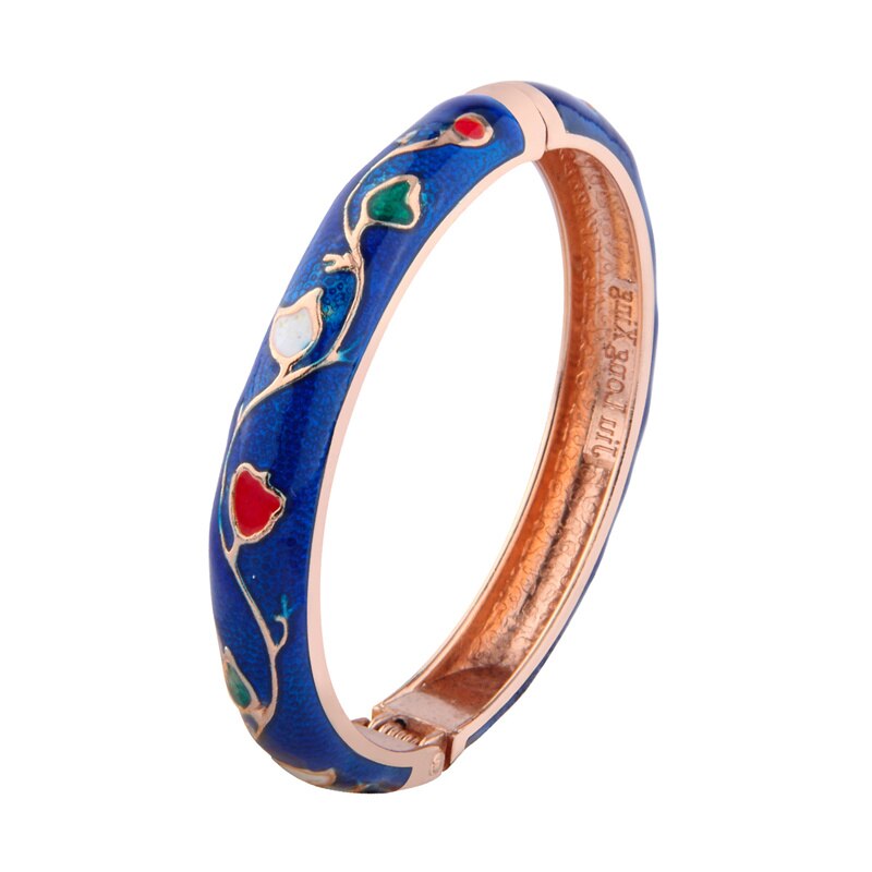 Flower Bracelets For Women Bangle On Hand Enamel Jewelry Cute  Women's Hand Bracelets Wife Designer Mother Gifts For Christmas