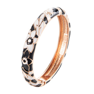 Bangle For Women Double Enamel Bangle Set Cloisonne Women's Jewelry Accessories Indian Style Dubai Trendy Metal Bracelet On Hand