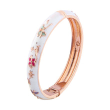 Load image into Gallery viewer, Floral Enamel Jewelry Bangle For Women Bracelet On Hand Cloisonne Women&#39;s Hand Bracelet Female Bangle Set Mother&#39;s Day Gift Wife