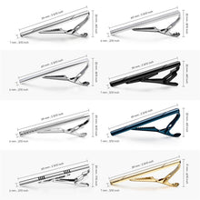 Load image into Gallery viewer, 8 PCS Tie Clip Set With Gift Box Wedding Souvenir Guests Gifts Man Shirt Cufflink Men&#39;s Gift For Husband Luxury Jewelry Business