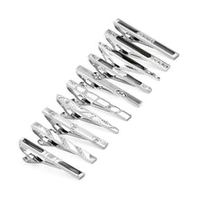 Load image into Gallery viewer, 10 PCS Tie Clips Set With Gift Box Metal Man Shirt Cufflinks Wedding Guests Gifts Men&#39;s Gift For Husband Luxury Jewelry Business