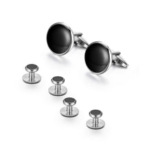 Load image into Gallery viewer, Minimalist Wed Men Shirts Cufflinks Threaded Studs Set Of 6 For French Cuff Dress Shirt Wedding Guests Gifts Men Studs Buttons