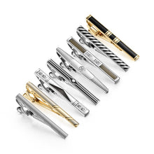 Load image into Gallery viewer, 8 PCS Tie Clip Set With Gift Box Wedding Souvenir Guests Gifts Man Shirt Cufflink Men&#39;s Gift For Husband Luxury Jewelry Business