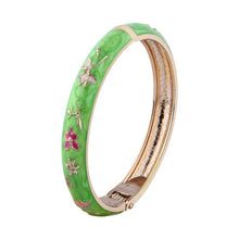 Load image into Gallery viewer, Floral Enamel Jewelry Bangle For Women Bracelet On Hand Cloisonne Women&#39;s Hand Bracelet Female Bangle Set Mother&#39;s Day Gift Wife