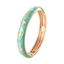 Load image into Gallery viewer, Flower Bracelets For Women Bangle On Hand Enamel Jewelry Cute  Women&#39;s Hand Bracelets Wife Designer Mother Gifts For Christmas