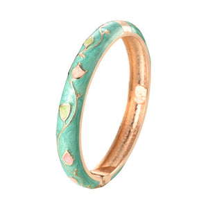 Flower Bracelets For Women Bangle On Hand Enamel Jewelry Cute  Women's Hand Bracelets Wife Designer Mother Gifts For Christmas