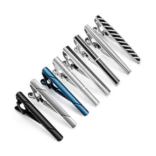 Cargar imagen en el visor de la galería, 8 PCS Tie Clip Set With Gift Box Wedding Souvenir Guests Gifts Man Shirt Cufflink Men&#39;s Gift For Husband Luxury Jewelry Business