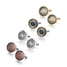 Load image into Gallery viewer, 4 Pairs Set Man Shirt Cufflink With Box Tie Clips Cufflinks For Mens Wedding Guests Gifts For Husband Luxury Jewelry Business
