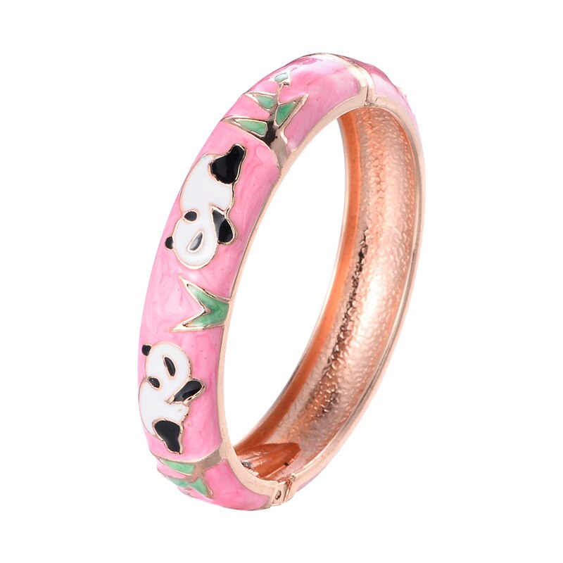 Enamel Jewelry Animal Bracelets For Women Bangle On Hand Cute Panda Women's Hand Bracelets Wife Designer Gifts For Christmas