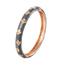 Load image into Gallery viewer, Enamel Floral Bracelets For Women Bangle On Hand Hawaiian Cloisonne India African Jewelry Women&#39;s Hand Bracelets Designer Gifts