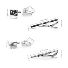 Load image into Gallery viewer, 2 Sets Tie Clips Cufflinks Set With Box Man Shirt Cufflink Wedding Guests Gifts Pisa Ties For Men Luxury Men&#39;s Gift For Husband