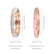Load image into Gallery viewer, 2 PCS Bangles For Women Bracelet On Hand Flower Animal Enamel Jewelry Women&#39;s Hand Bracelet Bangle Set Mother&#39;s Day Gift Wife
