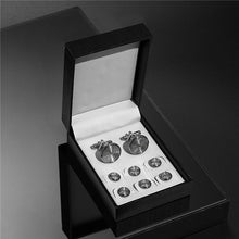 Load image into Gallery viewer, Wedding Man Cuff Link Set Luxury Man Shirt Cufflinks Blue Clock Wed Cufflink Shirts Studs Button And Cufflinks For Mens Tie Clip