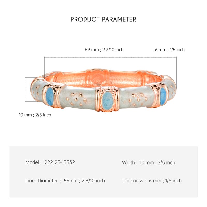 Cloisonne Bangle Jewelry For Women Bracelet On Hand Enamel Jewelry Women's Hand Bracelet Female Christmas Mother's Day Gift Wife