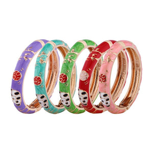 Panda Bracelets For Women Bangle On Hand Enamel Jewelry Cute Animal Women's Hand Bracelets Wife Designer Gifts For Christmas