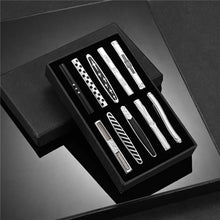 Load image into Gallery viewer, 8 PCS Tie Clip Set With Gift Box Wedding Souvenir Guests Gifts Man Shirt Cufflink Men&#39;s Gift For Husband Luxury Jewelry Business