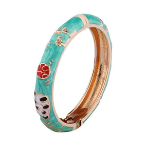 Panda Bracelets For Women Bangle On Hand Enamel Jewelry Cute Animal Women's Hand Bracelets Wife Designer Gifts For Christmas
