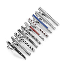 Load image into Gallery viewer, 10 PCS Tie Clips Set With Gift Box Metal Man Shirt Cufflinks Wedding Guests Gifts Men&#39;s Gift For Husband Luxury Jewelry Business