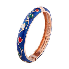 Load image into Gallery viewer, Flower Bracelets For Women Bangle On Hand Enamel Jewelry Cute  Women&#39;s Hand Bracelets Wife Designer Mother Gifts For Christmas