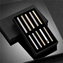 Load image into Gallery viewer, 10 PCS Tie Clips Set With Gift Box Metal Man Shirt Cufflinks Wedding Guests Gifts Men&#39;s Gift For Husband Luxury Jewelry Business